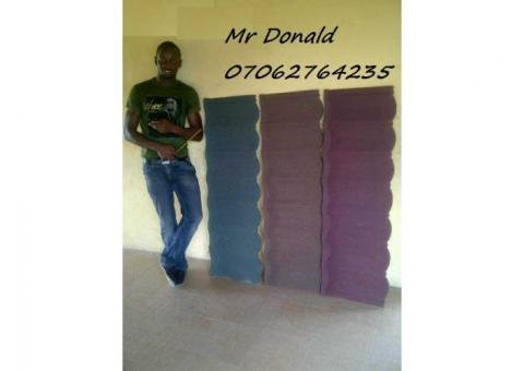 Docherich Nigeria Ltd Korea Stone coated roofing sheet, call 07062764235