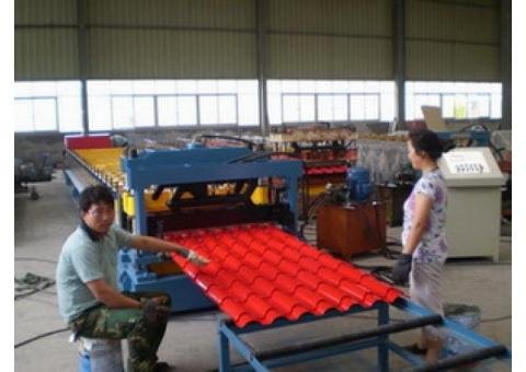 Step Tile Forming Machine 