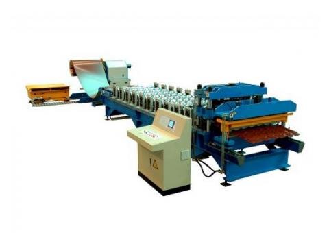 Aluminium Roofing Step-tiles Corrugation Machine