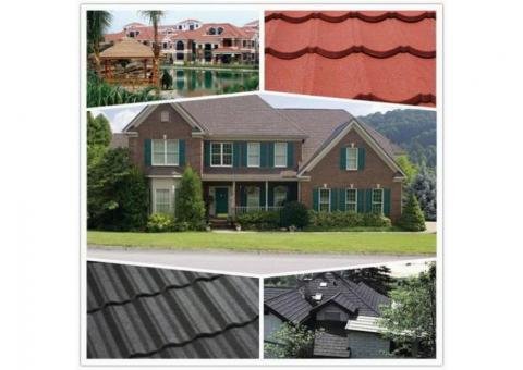 Colour Stone Coated Steel Roof Tiles For Sale 