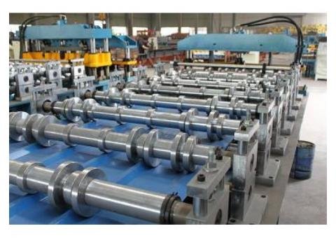 Corrugated Aluminium Long Span Roofing Sheet Roll Former Line For Sale 