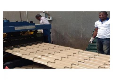 Aluminum Metcoppo Roof Step Tile Cladding Sheets Manufacturing Machine For Sale
