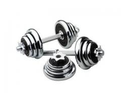 Brand new dumbbells and barbells at Ehi Sports mart