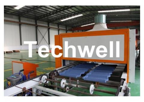 Color Stone Chip Coated Metal Tile Making Machine