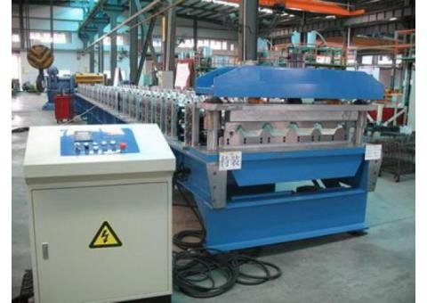 Regular Aluminium Long Span Roofing Sheet Cold Roll Forming Machine For Sale 