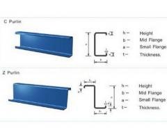 STEEL C & Z PURLING SHEET ROLL FORMING MACHINE