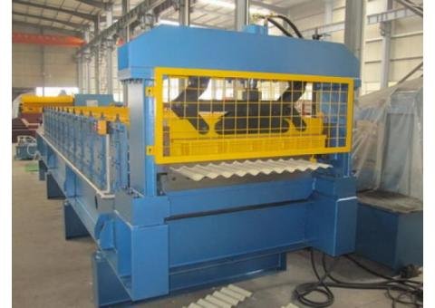 Corrugated Aluzink Roofing Sheet Roll Forming Machine For Sale