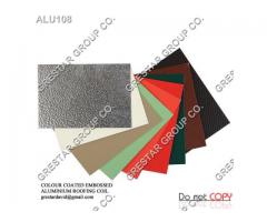 Colour Coated Embossed Aluminium Roofing Sheet Coil For Sale