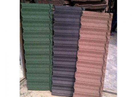 Docherich classic newzealand stone coated roofing sheet going for 2100, call mr donald 07062764235