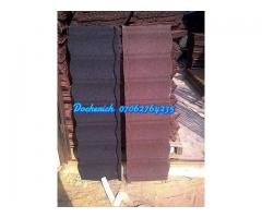 docherich bond stone coated roofing sheet going for 2100, call 07062764235