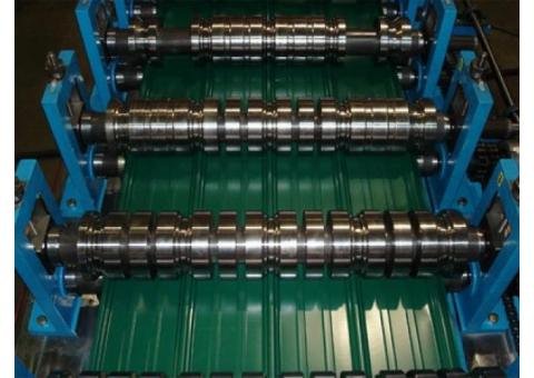 Corrugated Aluminum Longspan Roofing Sheets Roll Corrugation Machine For Sale