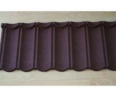 Chocolate color Stone coated Roofing sheet / roof tiles