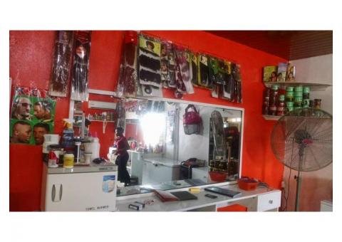 Fully loaded unisex hair salon for sale, call 07065516856