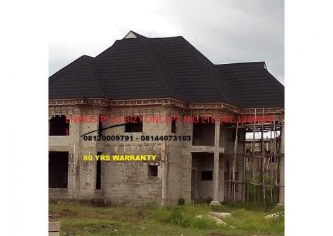 Stone coated step tiles roofing sheet / roof tiles Nigeria