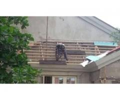 COFFEE/BLACK PATCH STONE COATED SHINGLE ROOF IN LAGOS