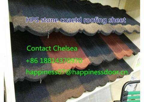 HPS new design stone coated metal roof tiles in Nigeria