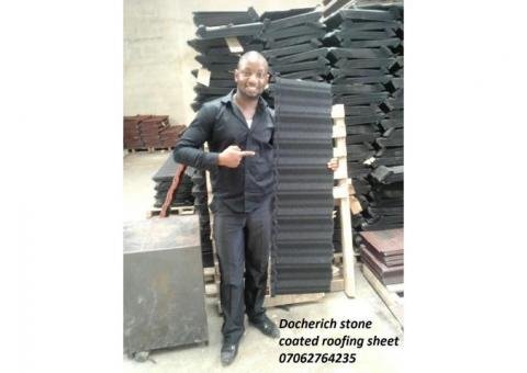 Docherich 50yrs warrantee stone coated roofing sheet in lagos 07062764235